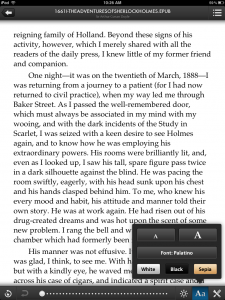 Screenshot of OverDrive app for iPad